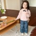 AiweiStyle Kids’ Printed Bow Jeans Pants – Cute, Stretchy, and Comfortable Denim for Girls