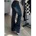 AiweiStyle Women's Low-Rise Bootcut Jeans – Classic Stretchy Denim, Flattering Fit, Casual & Stylish